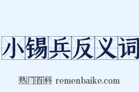 小锡兵反义词是什么意思的图片
